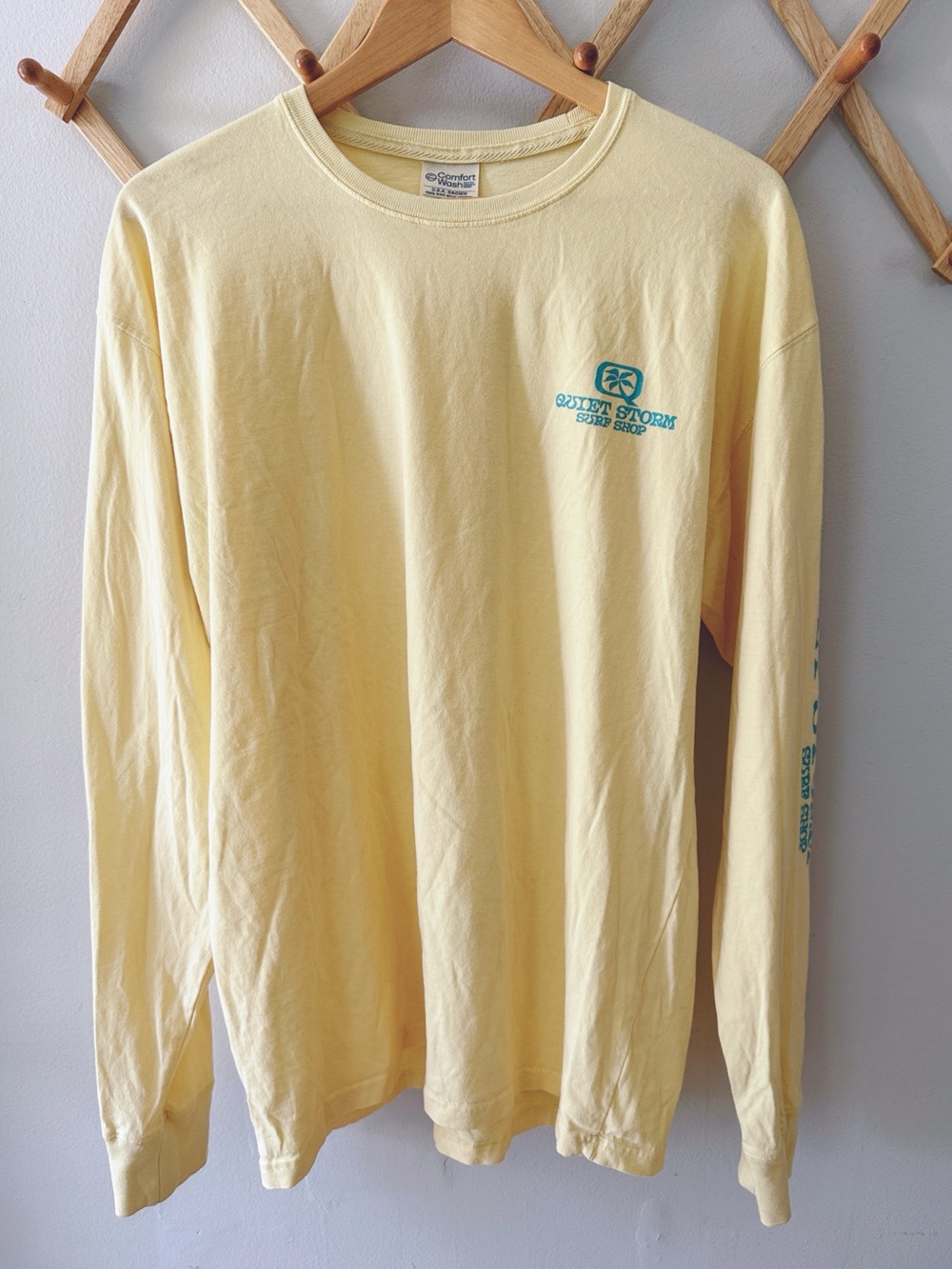 Quiet Storm Surf Shop Ocean City MD Sunflower Long Sleeve Tee Unisex L